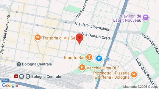 Rooms for rent i Bologna - kort over placeringen