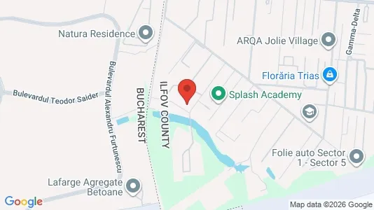 Apartments for rent i Voluntari - kort over placeringen
