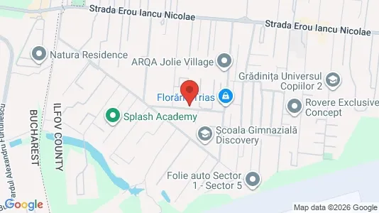 Apartments for rent i Voluntari - kort over placeringen