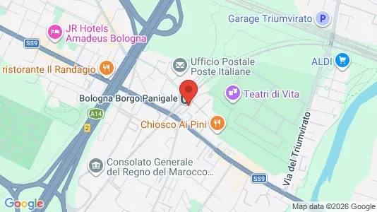 Rooms for rent i Bologna - kort over placeringen