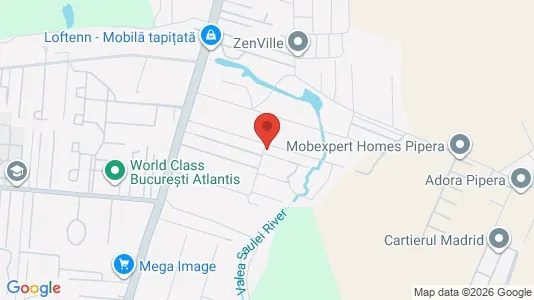 Apartments for rent i Voluntari - kort over placeringen