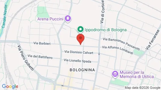 Apartments for rent i Bologna - kort over placeringen