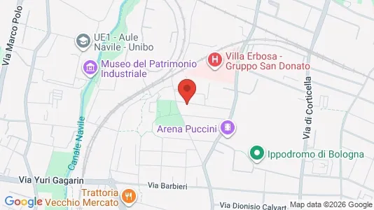 Apartments for rent i Bologna - kort over placeringen