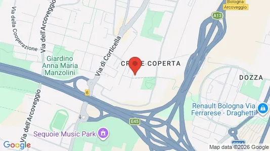 Apartments for rent i Bologna - kort over placeringen