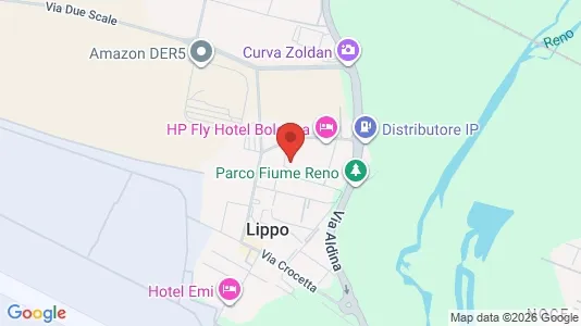 Apartments for rent i Calderara di Reno - kort over placeringen