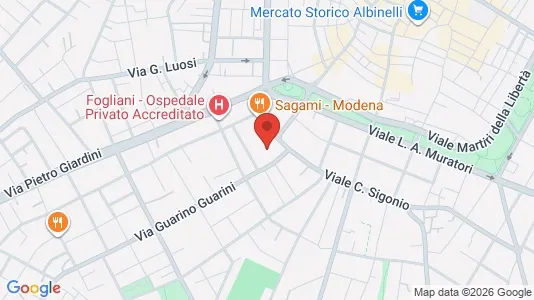 Apartments for rent i Modena - kort over placeringen