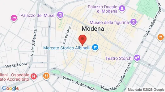 Apartments for rent i Modena - kort over placeringen