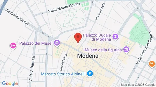 Apartments for rent i Modena - kort over placeringen