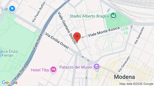 Rooms for rent i Modena - kort over placeringen