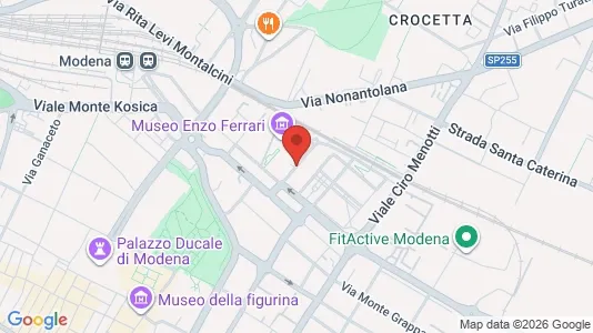 Rooms for rent i Modena - kort over placeringen