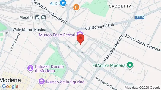 Rooms for rent i Modena - kort over placeringen