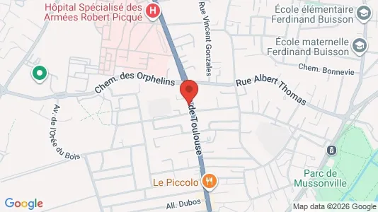 Apartments for rent i Bordeaux - kort over placeringen