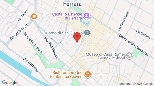 Rooms for rent i Ferrara - kort over placeringen
