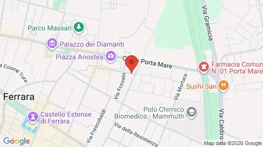 Rooms for rent i Ferrara - kort over placeringen