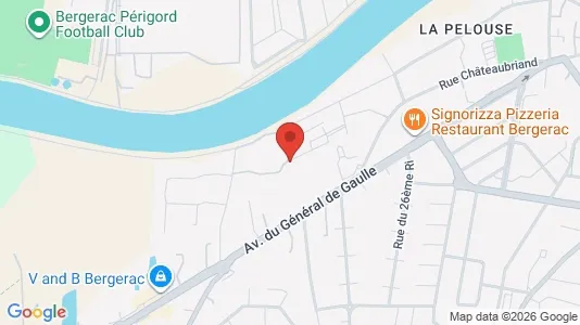 Apartments for rent i Bergerac - kort over placeringen
