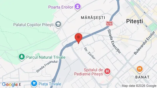 Apartments for rent i Piteşti - kort over placeringen