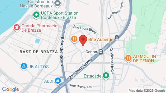 Apartments for rent i Bordeaux - kort over placeringen