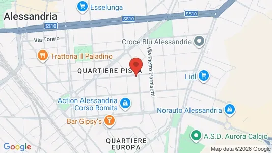 Rooms for rent i Alessandria - kort over placeringen