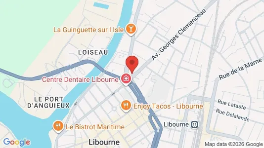 Apartments for rent i Libourne - kort over placeringen