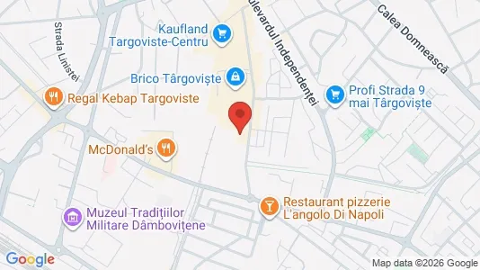 Apartments for rent i Târgovişte - kort over placeringen