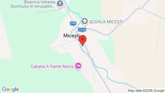 Apartments for rent i Miceşti - kort over placeringen