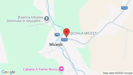 Apartments for rent i Miceşti - kort over placeringen