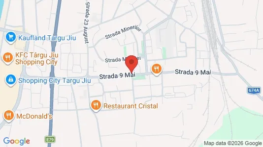 Apartments for rent i Târgu Jiu - kort over placeringen