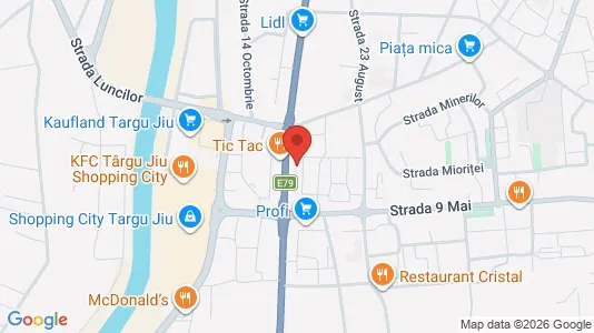 Apartments for rent i Târgu Jiu - kort over placeringen