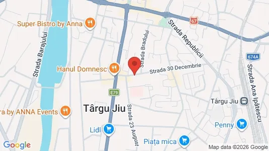 Apartments for rent i Târgu Jiu - kort over placeringen