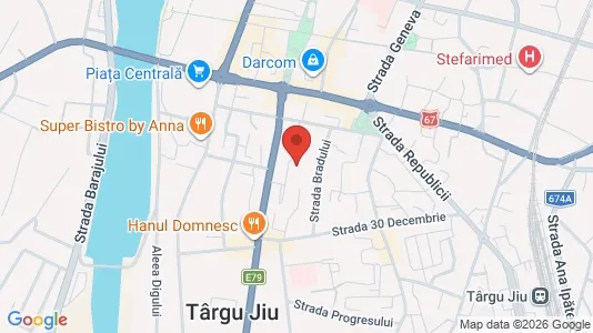 Apartments for rent i Târgu Jiu - kort over placeringen
