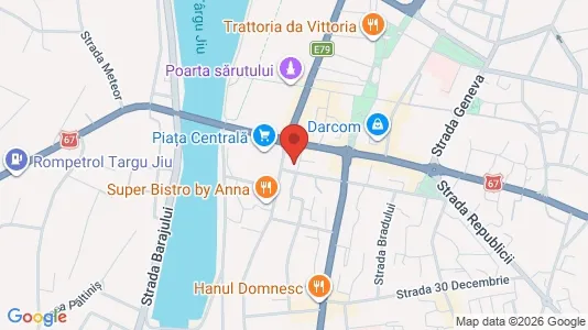 Apartments for rent i Târgu Jiu - kort over placeringen