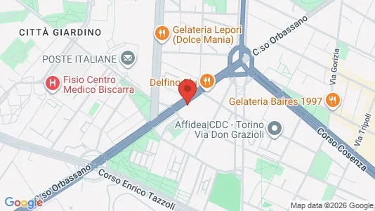 Apartments for rent i Turin - kort over placeringen