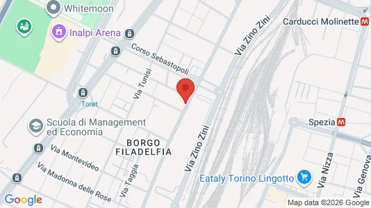 Rooms for rent i Turin - kort over placeringen