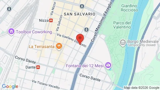 Apartments for rent i Turin - kort over placeringen