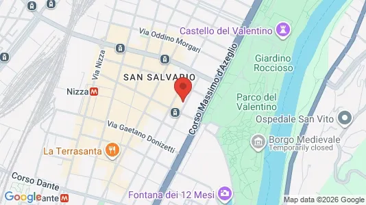 Apartments for rent i Turin - kort over placeringen