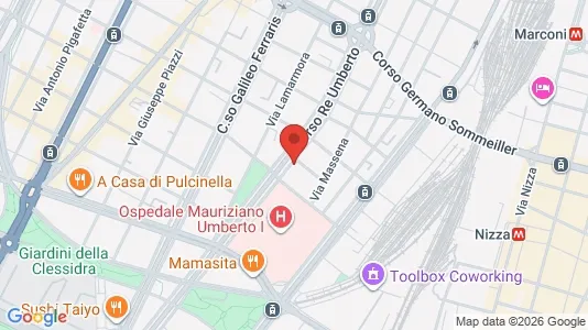 Rooms for rent i Turin - kort over placeringen