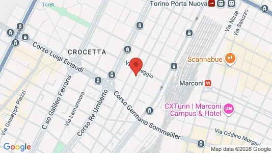 Apartments for rent i Turin - kort over placeringen