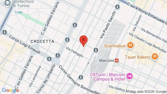 Apartments for rent i Turin - kort over placeringen