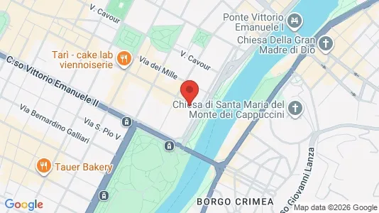 Apartments for rent i Turin - kort over placeringen