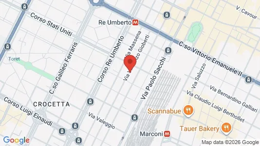 Apartments for rent i Turin - kort over placeringen