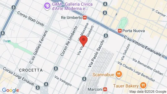 Apartments for rent i Turin - kort over placeringen