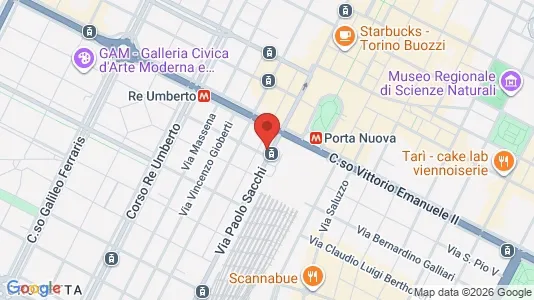 Apartments for rent i Turin - kort over placeringen