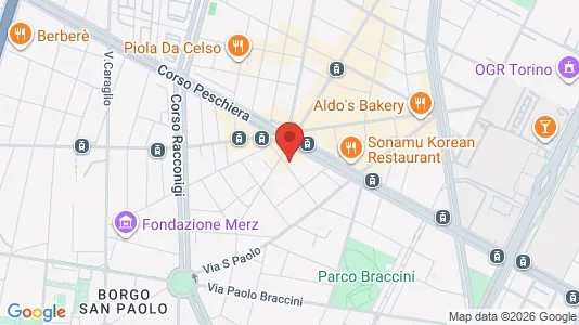 Apartments for rent i Turin - kort over placeringen