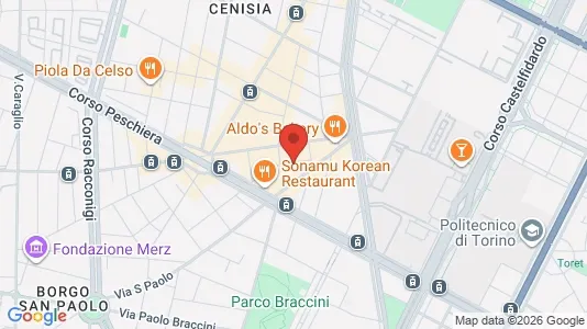 Rooms for rent i Turin - kort over placeringen