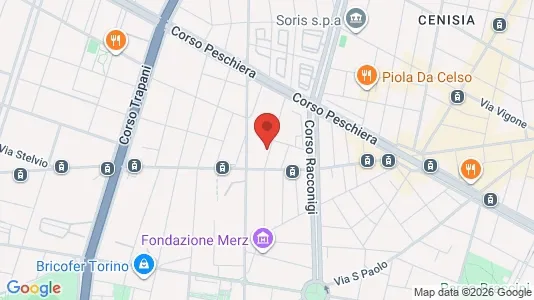 Apartments for rent i Turin - kort over placeringen
