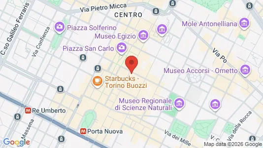Apartments for rent i Turin - kort over placeringen