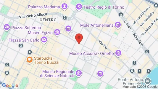 Apartments for rent i Turin - kort over placeringen