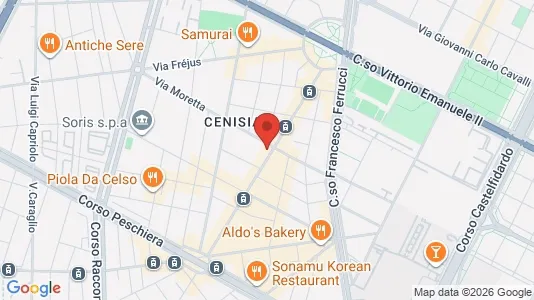 Rooms for rent i Turin - kort over placeringen