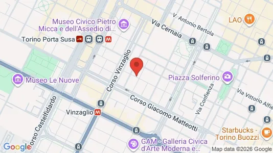 Apartments for rent i Turin - kort over placeringen