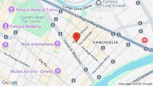 Apartments for rent i Turin - kort over placeringen